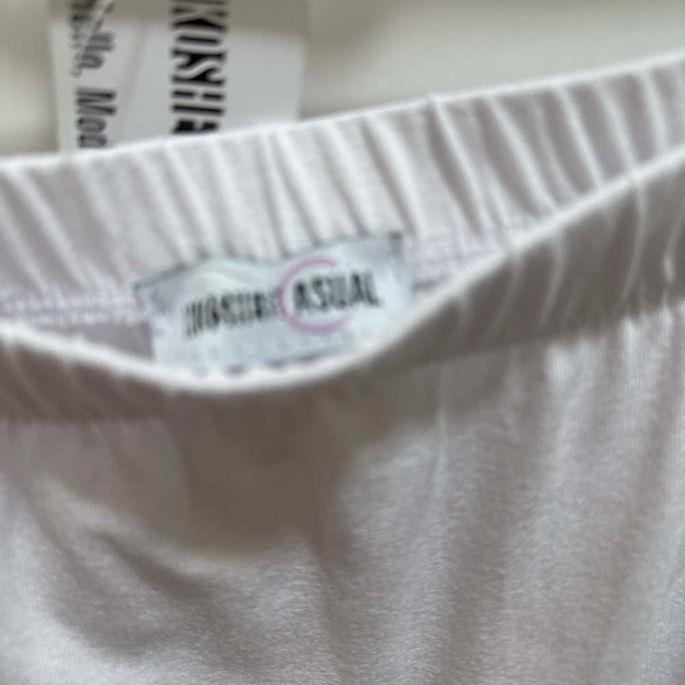 White Knee-Length Midi Skirt for Casual Wear - Picture 3 of 4